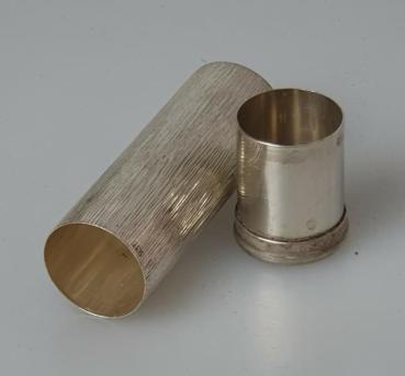 Vintage Lippenstifthülle aus 835er Silber, Gewicht: 12,7g