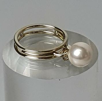 Ring mit Hängerfunktion aus 333er Gold, Größe 62 Gewicht: 6,3g