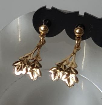 Preview: Ohrstecker -Eichenblätter- aus 585er Gold, Gewicht: 1,9g