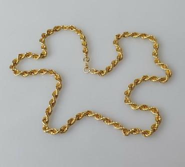 Preview: Kordelhalskette aus 585er Gold, Länge 50,0 cm Gewicht: 12,4g