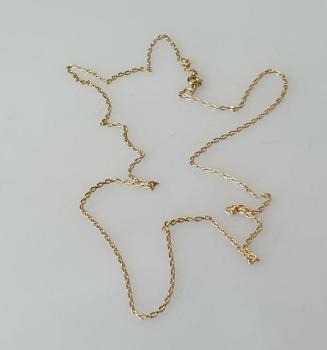 Ankerhalskette aus 750er Gold, Länge 52,0 cm, Gewicht: 3,4g