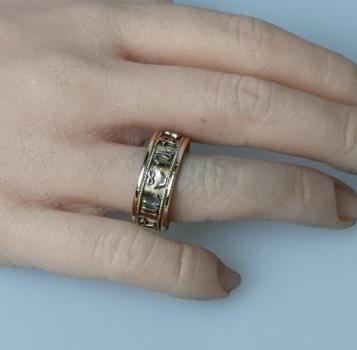 Symbolring aus 585er Gold, Größe 63, Gewicht: 3,0g