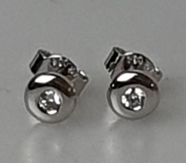 Weissgold Diamantohrstecker mit 0.20 ct. aus 585er Gold, Gewicht 1,6g
