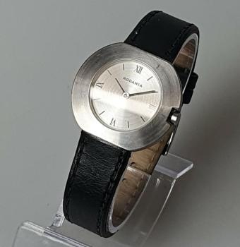 Rodania Damen Armbanduhr mit Lederband, Modell 25109