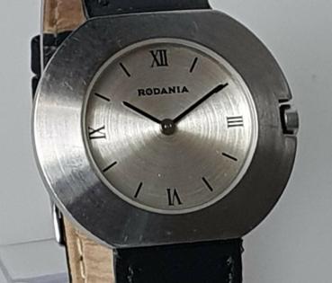 Rodania Damen Armbanduhr mit Lederband, Modell 25109
