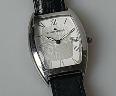 Jacques LeMans Damen Armbanduhr Classic Line mit Lederband, Modell 1-1018