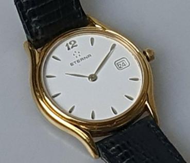 Eterna Damen Armbanduhr mit Lederband, Modell 2188-22