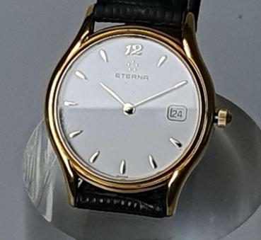 Eterna Damen Armbanduhr mit Lederband, Modell 2188-22