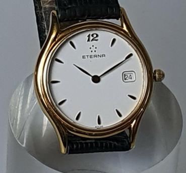 Eterna Damen Armbanduhr mit Lederband, Modell 2188-22