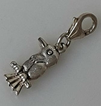 Charm Armbandanhänger "Papagei" aus 925er Sterlingsilber