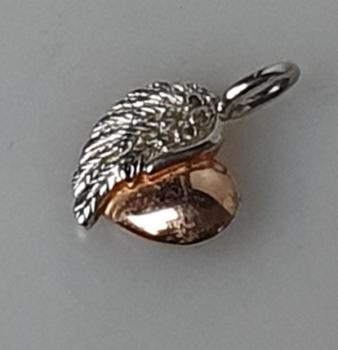Kettenanhänger "Herz + Flügel" aus 925er Sterlingsilber