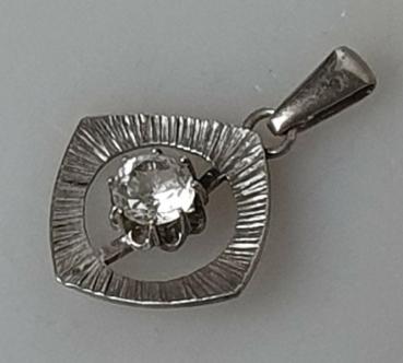 Kettenanhänger mit Zirkonia aus 925er Sterlingsilber