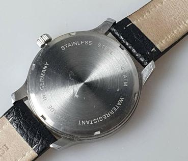 Messerschmitt -Stern von Afrika- Herren Armbanduhr mit Lederband