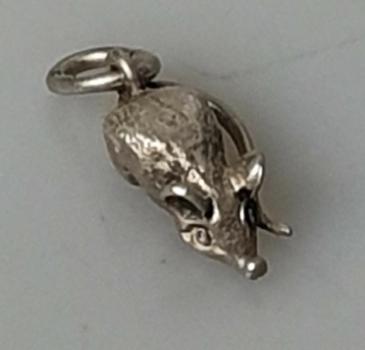 Kettenanhänger "Maus", 835er Silber