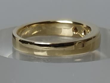 Preview: Diamantring mit 0.15 ct. aus 585er Gold, Größe 59, Gewicht: 7,4g