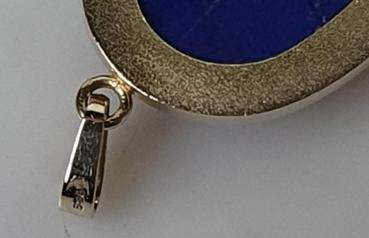 Preview: Großer Lapislazuli Kettenanhänger, 585er Gold, Gewicht: 36,0g