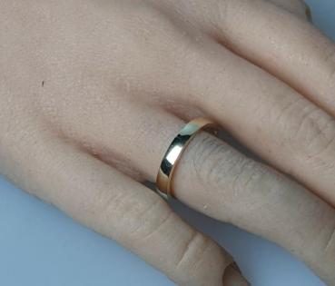 Preview: Bandring aus 585er Gold, Größe: 54, Gewicht: 2,7g