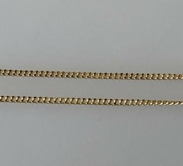 Panzerhalskette aus 585er Gold, Länge: 59,5 cm, Gewicht: 4,2g