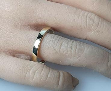 Bandring aus 585er Gold, Größe: 65, Gewicht: 3,6g