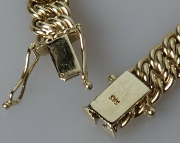 Preview: Gliederarmband aus 585er Gold, Länge 19,0 cm Gewicht: 17,8g