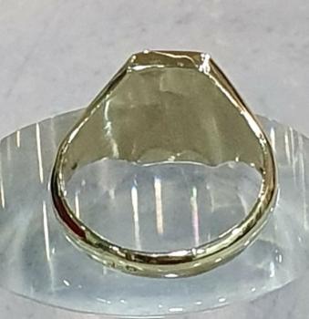 Preview: Ring mit hellblauem Lagenstein, 585er Gold, Größe: 63, Gewicht: 4,0g