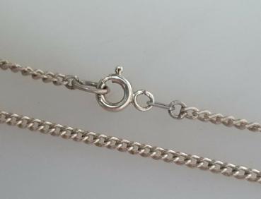 Lange Panzerhalskette aus 835er Silber, Länge: 78,0 cm, Gewicht: 8,0g