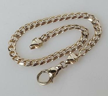 Preview: Panzerkettenarmband aus 585er Gold, Länge 21,0 cm Gewicht: 11,0g