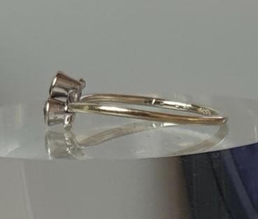 Preview: Weißgold Diamantring mit 0.04 ct., 585er Gold, Größe 49, Gewicht: 1,2g