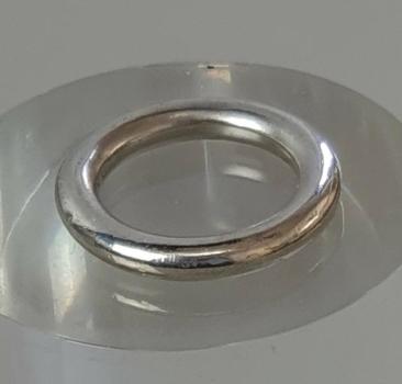 Preview: Bandring aus 925er Sterlingsilber, Größe 49, Gewicht: 6,4g