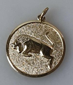 Sternzeichenanhänger "Stier" aus 333er Gold, Gewicht: 2,0g
