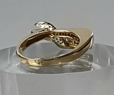 Schmucksteinring aus 750er Gold, Größe 54, Gewicht: 5,5g