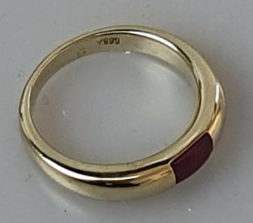 Rubinring aus 585er Gold, Größe 56, Gewicht 6,6g