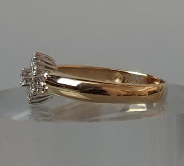 Diamantring 0.35 ct. aus 585er Gold, Größe 55, Gewicht 3,4g