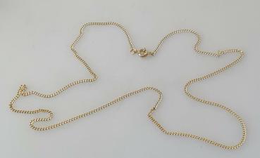 Panzerhalskette aus 585er Gold, Länge: 52,5 cm, Gewicht: 3,4g