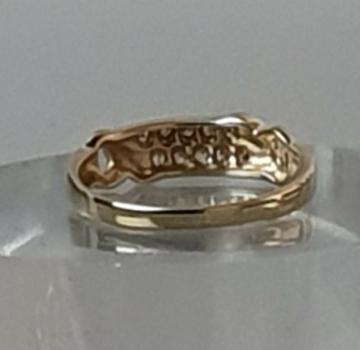 Diamantring aus 585er Gelbgold, Größe 49, Gewicht: 1,6g