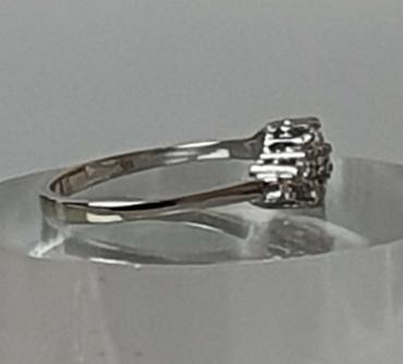 Diamantring aus 585er Weißgold, Größe 53, Gewicht: 2,5g