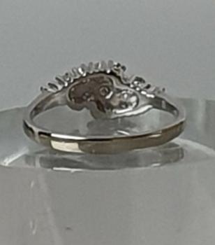 Diamantring aus 585er Weißgold, Größe 53, Gewicht: 2,5g