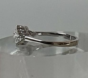 Diamantring aus 585er Weißgold, Größe 53, Gewicht: 2,5g