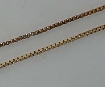 Venezianerhalskette aus 585er Gold, Länge 55,0 cm, Gewicht: 7,6g