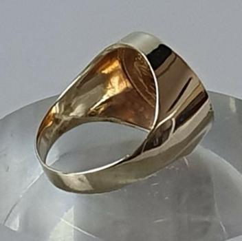 Münzring "Dos Pesos - Mexiko" aus 333er und 900er Gold, Größe 51, Gewicht: 2,3g