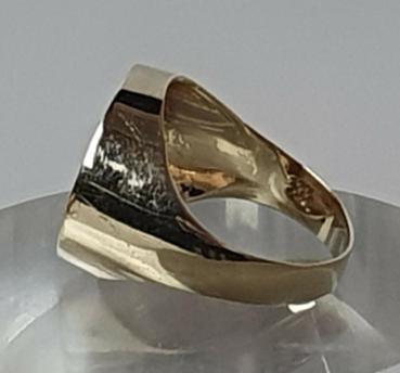 Münzring "Dos Pesos - Mexiko" aus 333er und 900er Gold, Größe 51, Gewicht: 2,3g