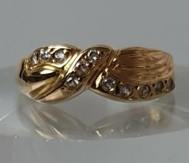 Schmucksteinring aus 980er Gold, Größe 59, Gewicht: 3,9g