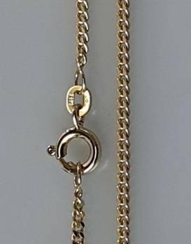 FBM Panzerhalskette aus 585er Gold, Länge 42,5 cm, Gewicht: 4,2g