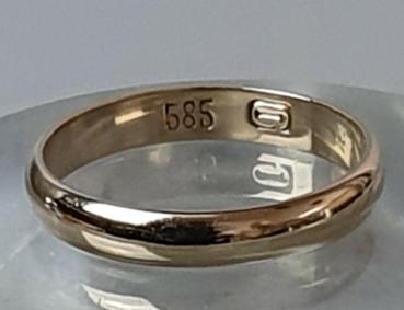 Preview: Bandring aus 585er Gold, Größe: 68, Gewicht: 4,4g