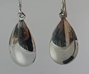 Ohrhänger -Tropfen- aus 925er Sterlingsilber, Gewicht: 5,1g