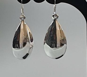 Ohrhänger -Tropfen- aus 925er Sterlingsilber, Gewicht: 5,1g