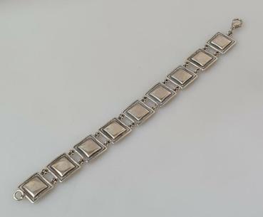 Gliederarmband aus 925er Sterlingsilber, Länge 20,0 cm, Gewicht: 21,8g