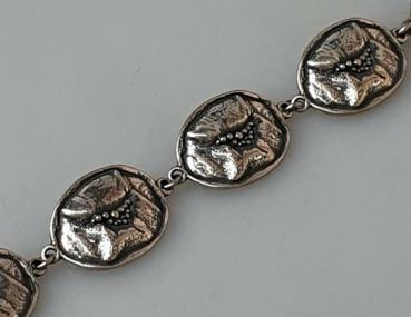 Gliederarmband aus 925er Sterlingsilber, Länge 20,0 cm, Gewicht: 20,3g