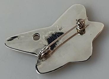 Sternbrosche aus 925er Sterlingsilber, Gewicht: 10,9g