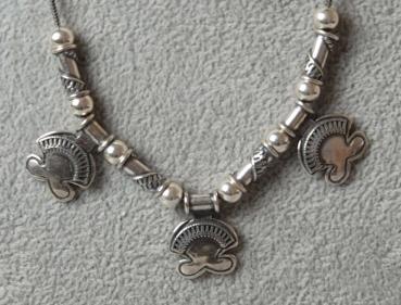 Element Halskette aus 925er Sterlingsilber, Länge 43,0 cm, Gewicht: 16,6g